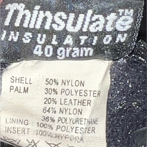 Pow Barker ski Gloves Rasta 40 grams of 3M™ Thinsulate™ insulation water-proof - Picture 8 of 11